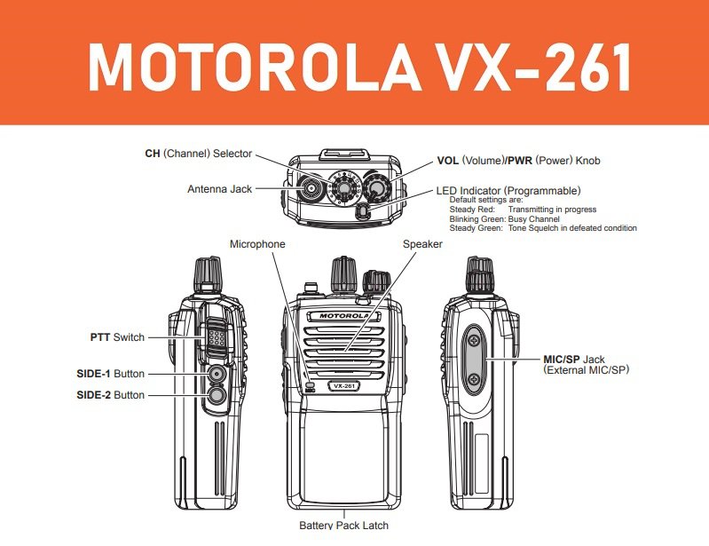 Bộ Đàm Cầm Tay Motorola VX-261 | Maitel